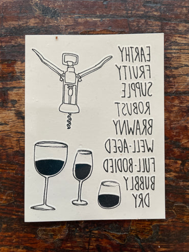 Temporary Tattoos: Wine attributes description!