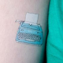 Temporary Tattoos: Typewriter