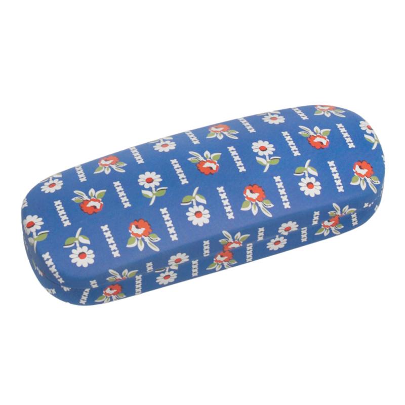 Glasses Case: Blue French Daisy