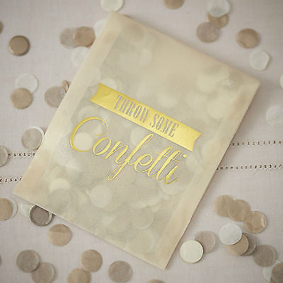 Confetti: Gold or Silver - Individual or Pack of 10