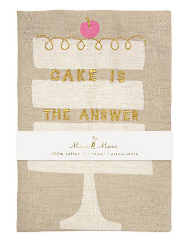 Tea Towel: Cake is the Answer