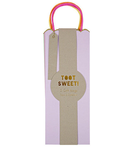 Bottle Bags: Toot Sweet Pastel and Neon Gift Bags