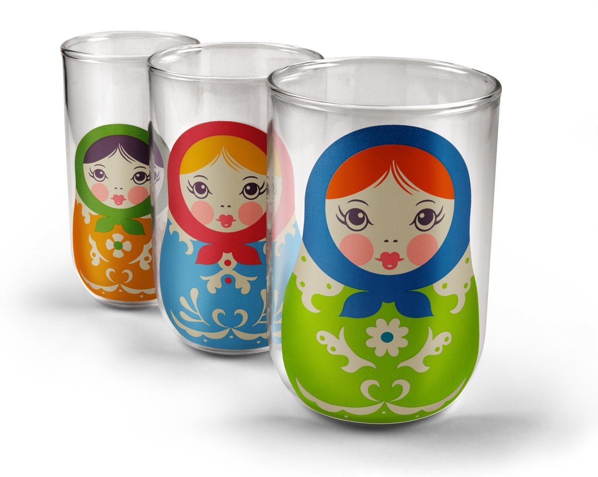 Babushkups: A Trio of Nesting Glasses