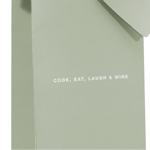 Wine & Champagne Bottle Gift Bag: Cook, Eat, Laugh & Wine