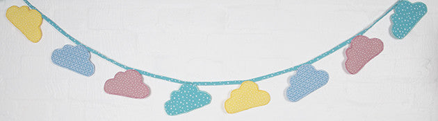 Fabric Bunting: Cloud