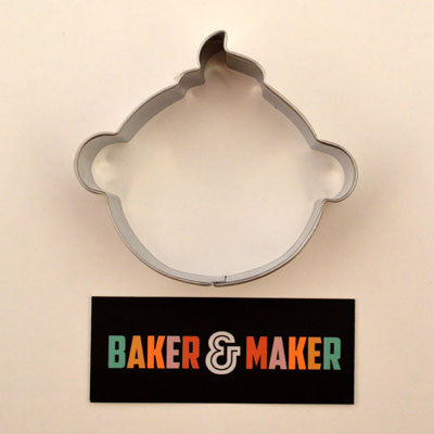 Cookie Cutters: Stainless Steel Baby's Face or Head