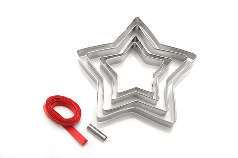 Cookie Cutter Set: Christmas Star Hanging Decorations
