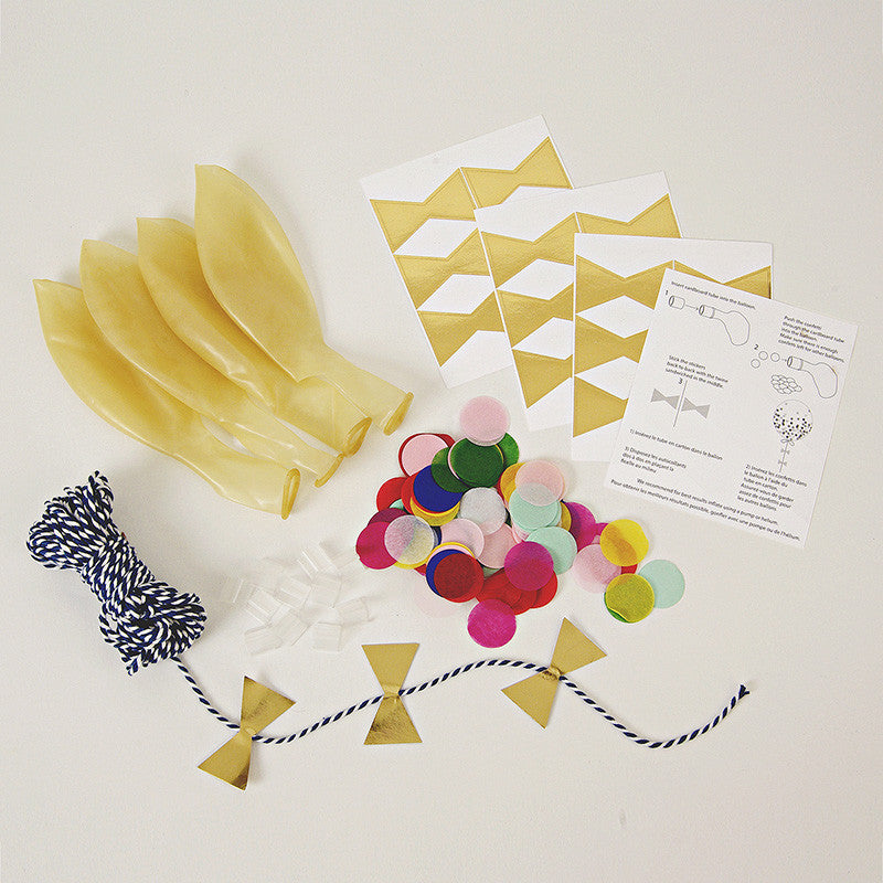 Confetti Balloon Kit: Meri Meri Toot Sweet - 8 confetti filled balloons