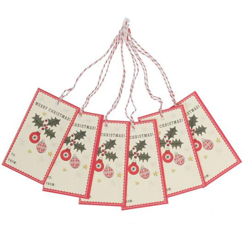 Gift Tags: Vintage Christmas - Pack of 6