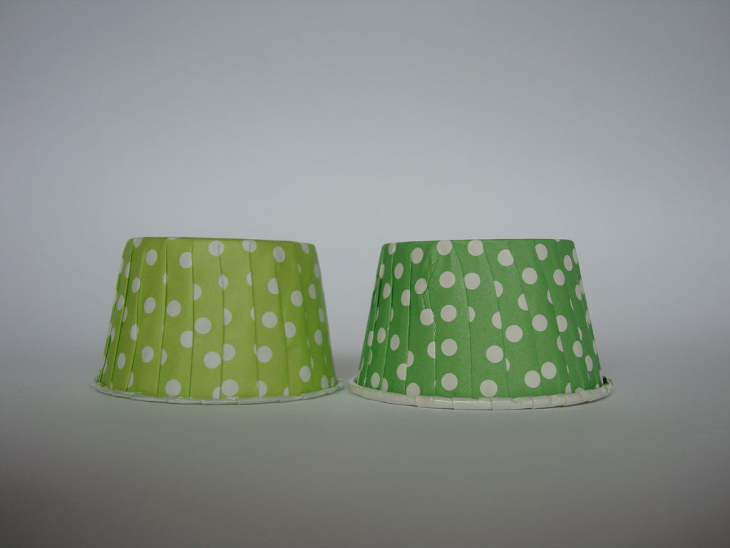 Baking Cups: Pleated Polka Dots/Spots: Pack of 20