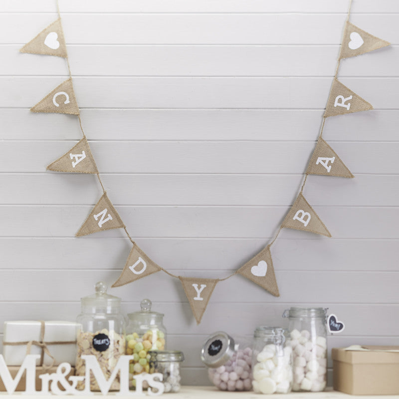 Bunting: Candy Bar Hessian