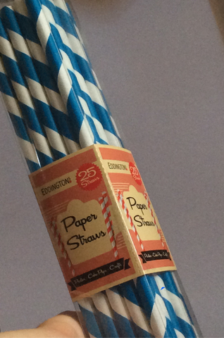Paper Straws: Brown, Blue or Green