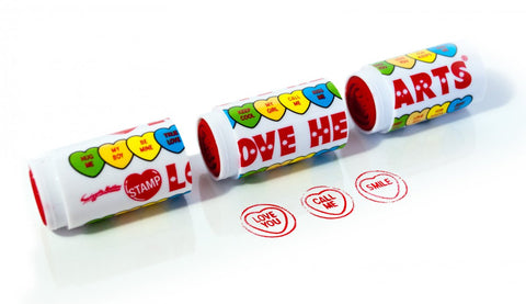 Love Hearts Ink Stamps