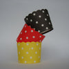Scallop Edge Baking/Muffin Cups: Large - Stripes, Spots & Stars: Pack of 20