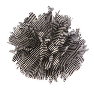 Pom Poms: Black Candy Stripes