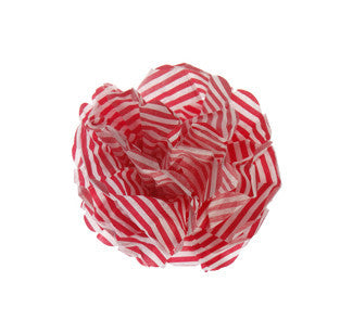 Pom Poms: Red Candy Stripes