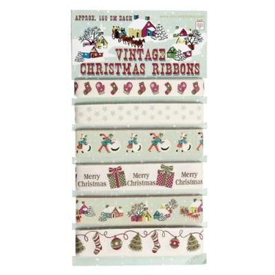 Ribbon Selection: Vintage Christmas - 12mm, 9m in total