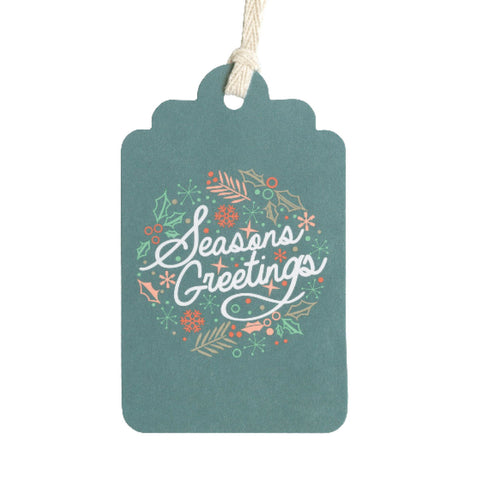 Gift Tags: Season's Greetings - Christmas - Pack of 5