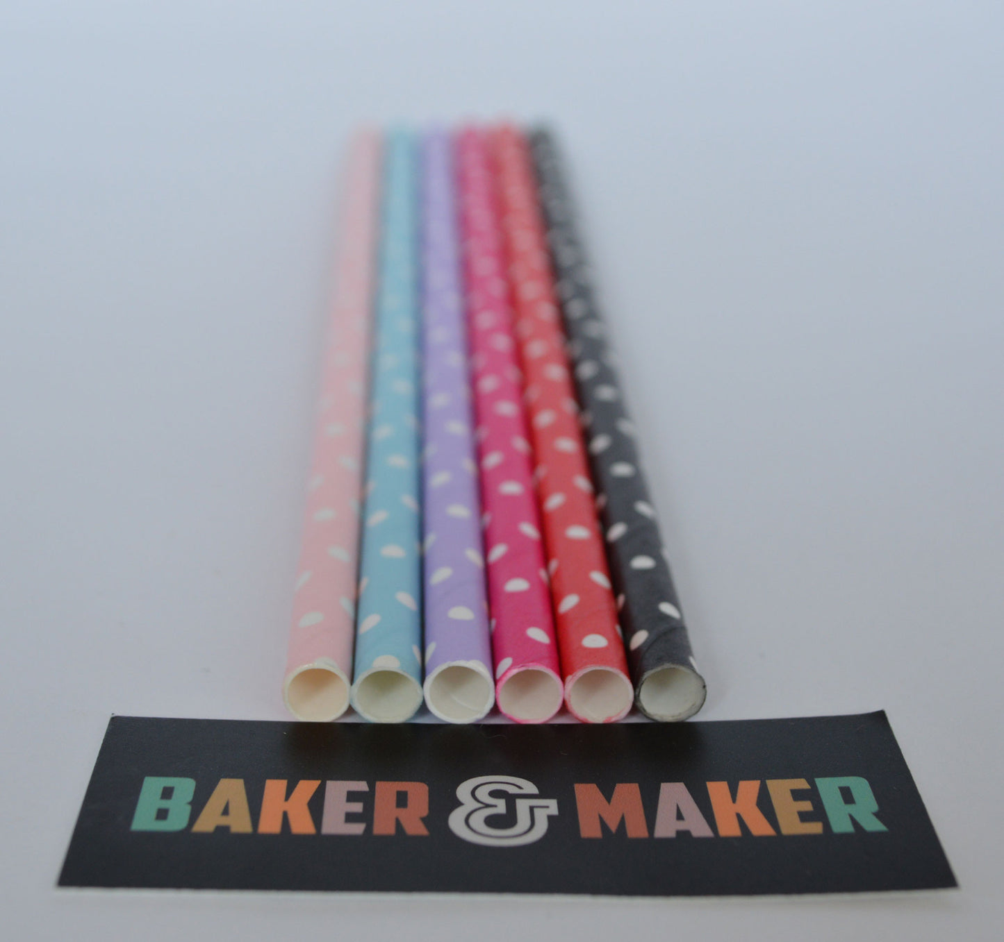 Straws: Polka Dots - Packs of 25