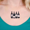 Temporary Tattoos: Wine Bottles