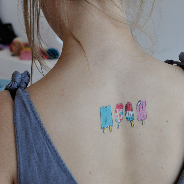 Temporary Tattoos: Ice Lollies