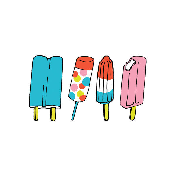 Temporary Tattoos: Ice Lollies