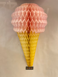 Honeycomb Decorations: Ice cream cone