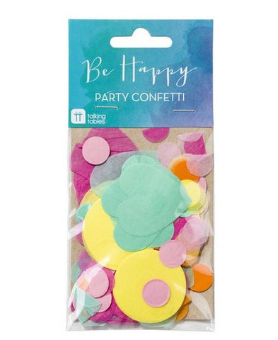 Be Happy Confetti: Multi-Coloured Party Confetti