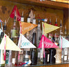 Table Centrepiece: 'Be Happy' Flags