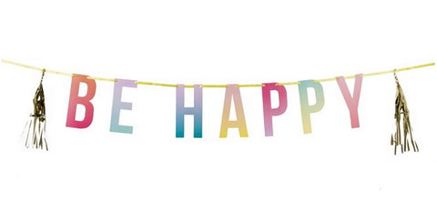 Bunting/Garland: Be Happy Party Tassel