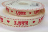 Ribbon: Circus Style 'LOVE' Red or Off White - 16mm 3m
