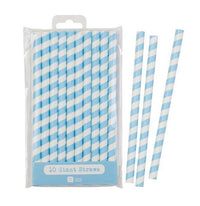Straws: Giant Straws Pink, Blue & Red - Packs of 10