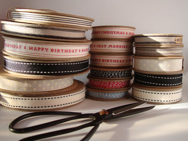 Ribbon: Woven Happy Birthday 3m or 20m