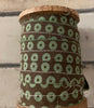 Ribbon: Nkuku Recycled Cotton Chocolate & Olive - 10m