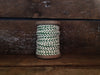 Braid: Nkuku Braided Bobbin Striped Olive or Coffee - 10m