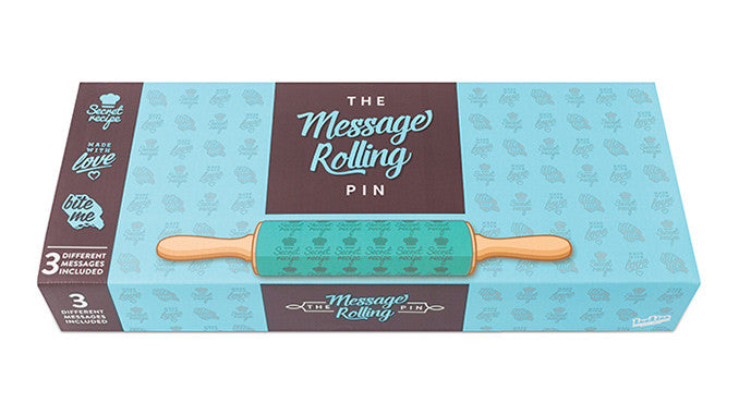 Scrolling Message Pin Embossed Rolling Pin: 3 different messages – Baker and Maker