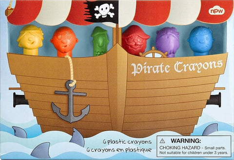Pirate Crayons - Set of 6