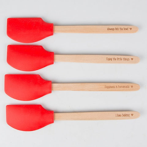 Spatula; Red with Message