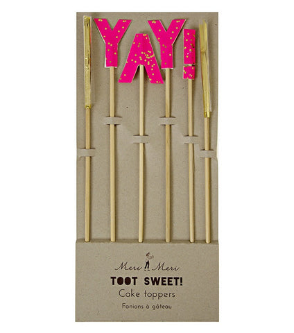 Cake Toppers: Toot Sweet 'YAY!'