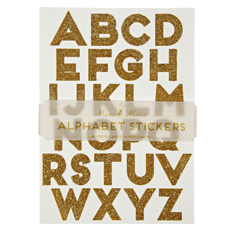Stickers: Gold Alphabet