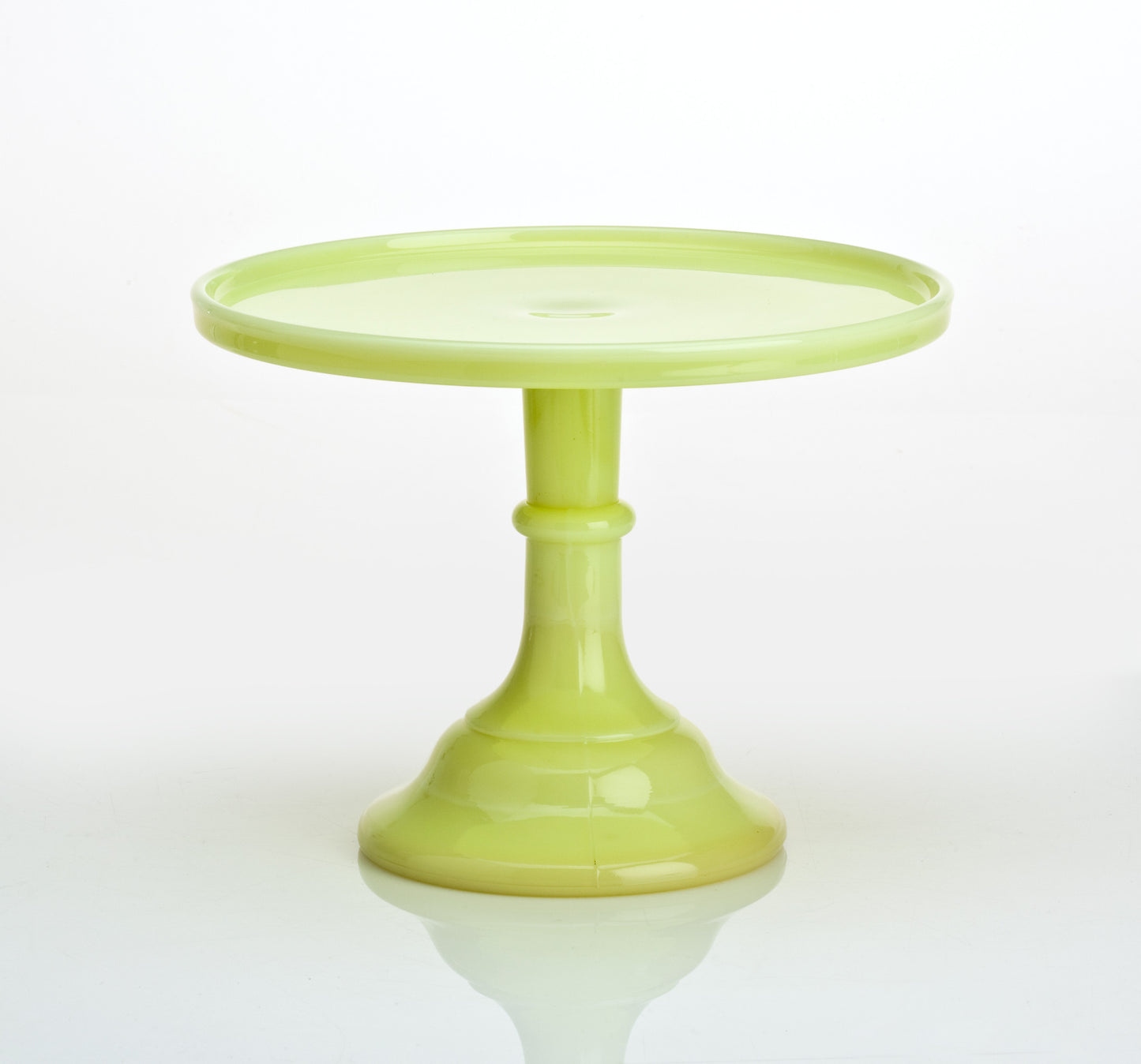 Milk Glass Cake Stand: Buttercream