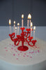 Cake Candelabra: Medium - Gold, Ivory, Red or Pink