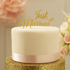 Cake Topper: Gold Just Married