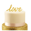 Cake Topper: Gold Love