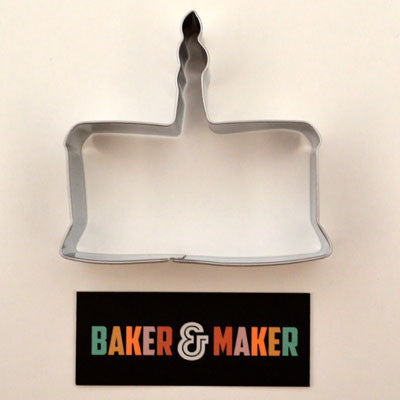 Cookie Cutters: Stainless Steel Cake with Candle
