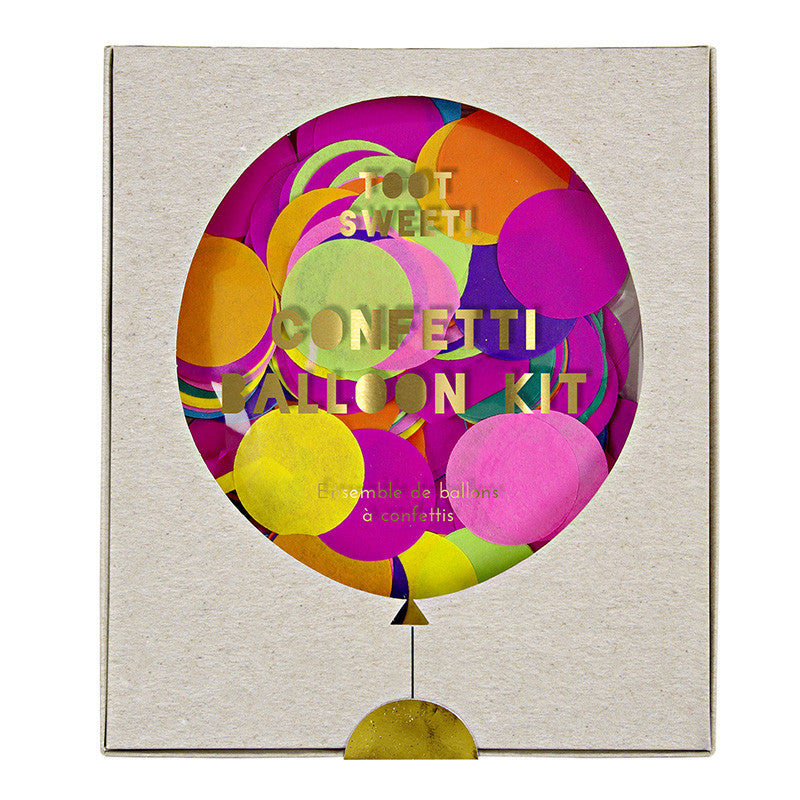 Confetti Balloon Kit: Meri Meri Toot Sweet - 8 confetti filled balloons
