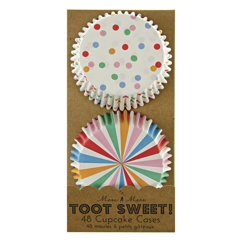 Cupcake Cases: Meri Meri Toot Sweet Multicoloured Spots