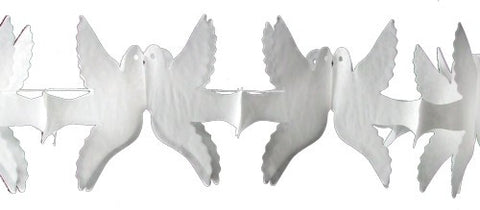 Honeycomb Garland: White Doves