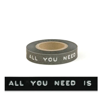 Tape: Typewriter/Dymo - 'All You Need is Love'