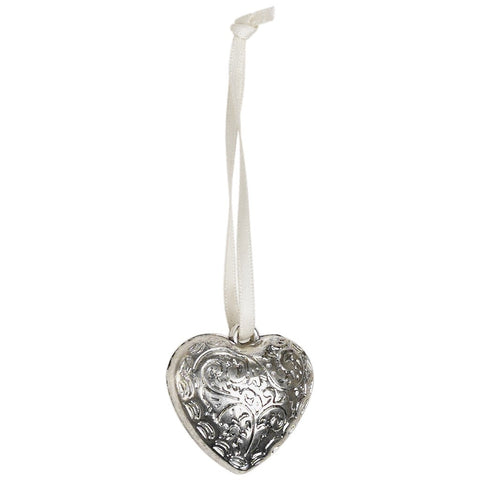 Hanging Decoration: Mini Silver Heart